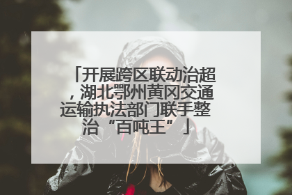 开展跨区联动治超，湖北鄂州黄冈交通运输执法部门联手整治“百吨王”