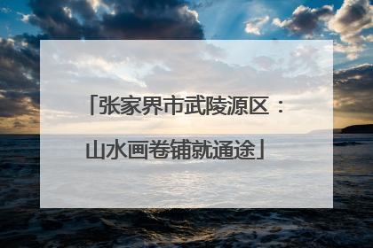 张家界市武陵源区：山水画卷铺就通途