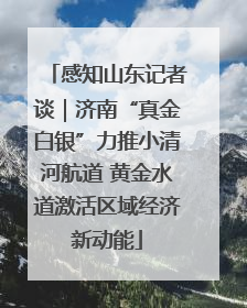 感知山东记者谈｜济南“真金白银”力推小清河航道 黄金水道激活区域经济新动能