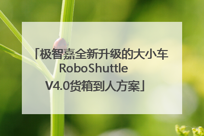 极智嘉全新升级的大小车RoboShuttle V4.0货箱到人方案