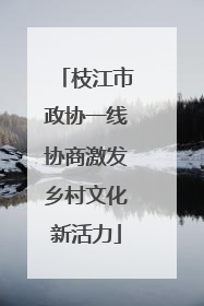 枝江市政协一线协商激发乡村文化新活力