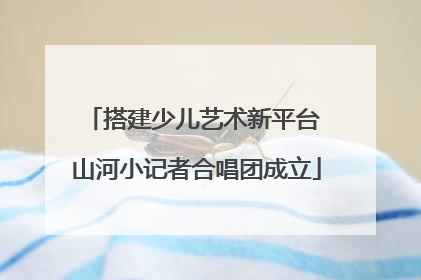 搭建少儿艺术新平台 山河小记者合唱团成立