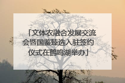 文体农融合发展交流会暨国鉴臻选入驻签约仪式在鹤鸣湖举办