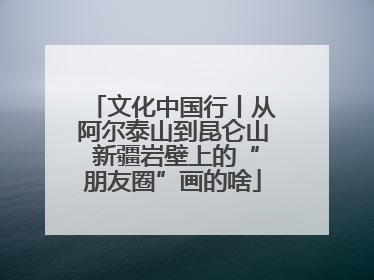文化中国行丨从阿尔泰山到昆仑山 新疆岩壁上的“朋友圈”画的啥