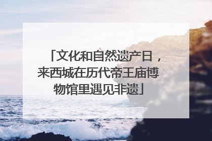 文化和自然遗产日，来西城在历代帝王庙博物馆里遇见非遗