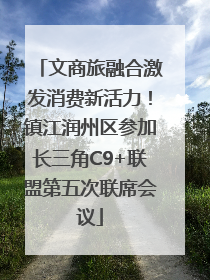 文商旅融合激发消费新活力！镇江润州区参加长三角C9+联盟第五次联席会议