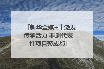 新华全媒+丨激发传承活力 非遗代表性项目聚成都