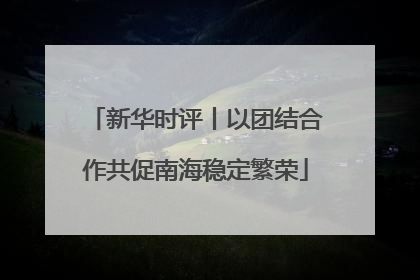 新华时评丨以团结合作共促南海稳定繁荣