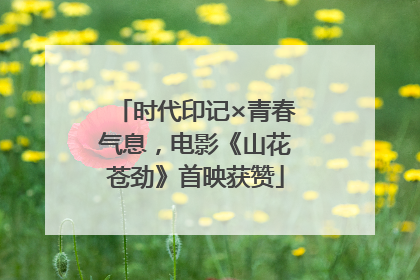 时代印记×青春气息，电影《山花苍劲》首映获赞