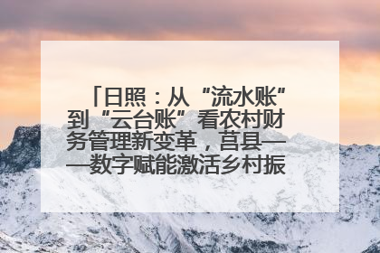 日照：从“流水账”到“云台账”看农村财务管理新变革，莒县——数字赋能激活乡村振兴“一池春水”