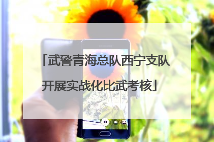 武警青海总队西宁支队开展实战化比武考核
