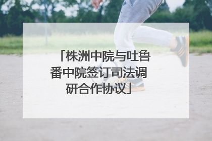 株洲中院与吐鲁番中院签订司法调研合作协议