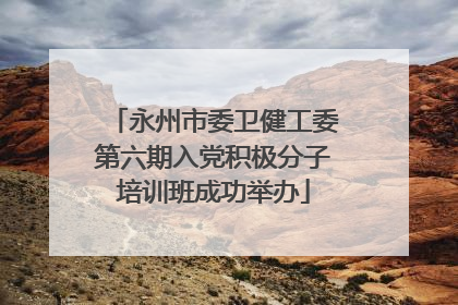 永州市委卫健工委第六期入党积极分子培训班成功举办