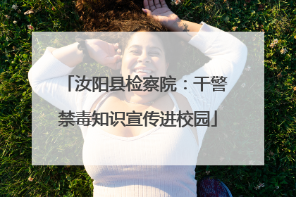 汝阳县检察院：干警禁毒知识宣传进校园