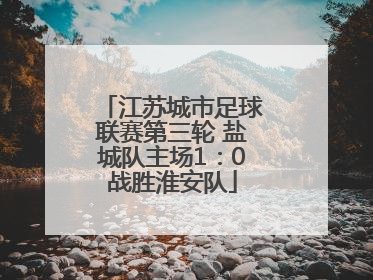 江苏城市足球联赛第三轮 盐城队主场1：0战胜淮安队