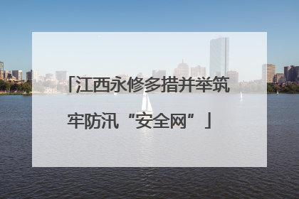 江西永修多措并举筑牢防汛“安全网”
