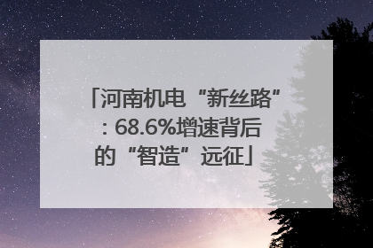 河南机电“新丝路”：68.6%增速背后的“智造”远征