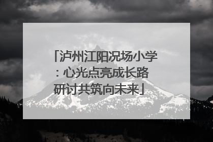 泸州江阳况场小学：心光点亮成长路 研讨共筑向未来