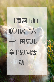 漯河市妇联开展“六一”国际儿童节慰问活动