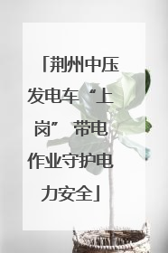 荆州中压发电车“上岗” 带电作业守护电力安全