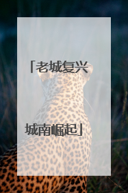 老城复兴 城南崛起
