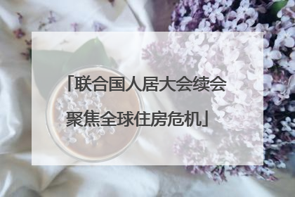 联合国人居大会续会聚焦全球住房危机