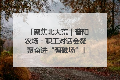 聚焦北大荒｜普阳农场：职工对话会凝聚奋进“强磁场”
