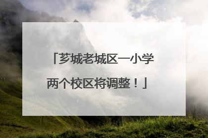 芗城老城区一小学两个校区将调整！