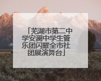芜湖市第二中学安澜中学生管乐团闪耀全市社团展演舞台