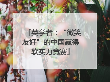 英学者：“微笑友好”的中国赢得软实力竞赛
