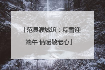 范县濮城镇：粽香迎端午 情暖敬老心