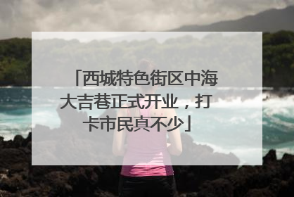 西城特色街区中海大吉巷正式开业，打卡市民真不少