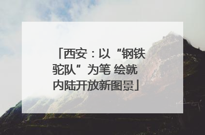 西安：以“钢铁驼队”为笔 绘就内陆开放新图景