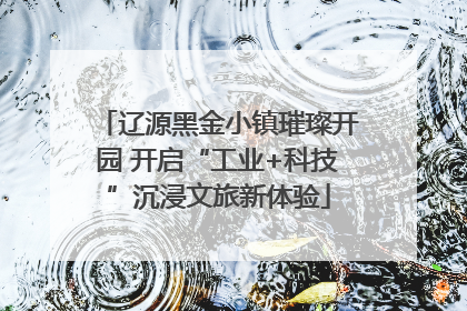 辽源黑金小镇璀璨开园 开启“工业+科技”沉浸文旅新体验