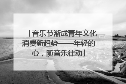 音乐节渐成青年文化消费新趋势——年轻的心，随音乐律动