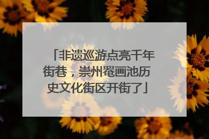 非遗巡游点亮千年街巷，崇州罨画池历史文化街区开街了