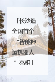 长沙造全国首个“智能押运机器人”亮相