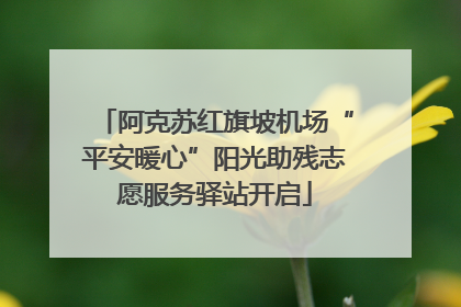 阿克苏红旗坡机场“平安暖心”阳光助残志愿服务驿站开启