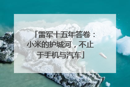 雷军十五年答卷：小米的护城河，不止于手机与汽车