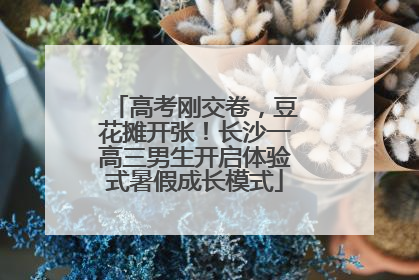 高考刚交卷，豆花摊开张！长沙一高三男生开启体验式暑假成长模式