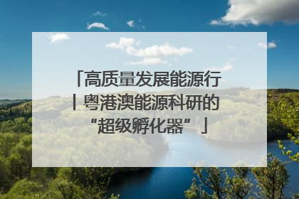 高质量发展能源行丨粤港澳能源科研的“超级孵化器”
