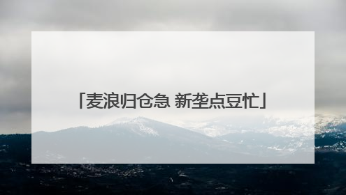 麦浪归仓急 新垄点豆忙