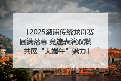 2025溆浦传统龙舟赛圆满落幕 竞速表演双燃 共展“大端午”魅力