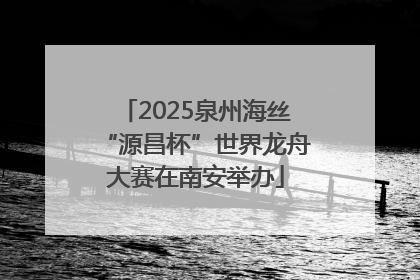 2025泉州海丝“源昌杯”世界龙舟大赛在南安举办