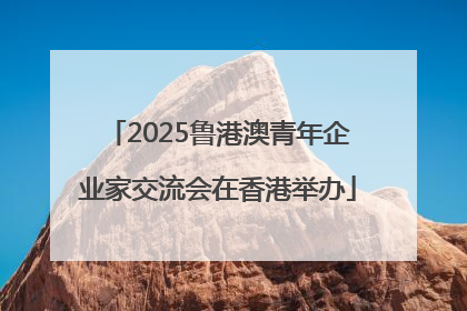 2025鲁港澳青年企业家交流会在香港举办