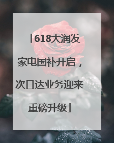618大润发家电国补开启，次日达业务迎来重磅升级
