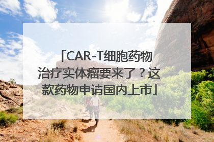 CAR-T细胞药物治疗实体瘤要来了？这款药物申请国内上市