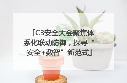 C3安全大会聚焦体系化联动防御，探寻“安全+数智”新范式